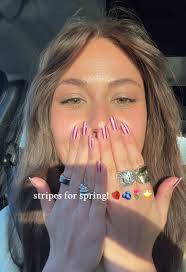 Spring Nail Inspiration with Colorful Stripes