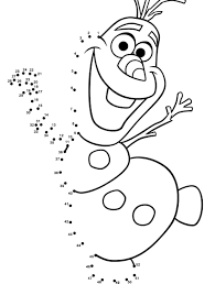Olaf Frozen Unisci Puntini Libri Da Colorare Fogli Di Esercizi Di Matematica Olaf