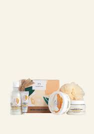 Shop body care gift sets with our iconic lotions, fine fragrance mists and body washes. Soothing Almond Milk Honey Big Geschenkbox The Body Shop