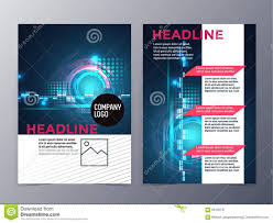 Business And Technology Brochure Design Template Vector Tri Intended For Technical Brochure Template Brochure Design Template Brochure Design Brochure Template