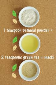 The Fix Everything Oatmeal Green Tea Mask Only 2 Ingredients Recipe Green Tea Face Mask Green Tea Mask Green Tea