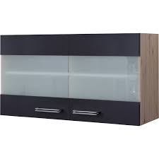 San remo eiche schieferfarben / san remo eiche schieferfarben : Flex Well Exclusiv Glas Hangeschrank Lara 100 Cm Anthrazit San Remo Eiche Kaufen Bei Obi