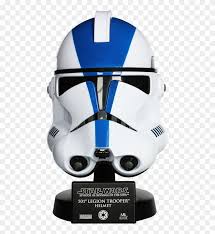 The 501st participated in many major battles including the battles of christophsis, teth, umbara, ringo vinda, anaxes and coruscant. Those Blue Helmets Always Wondered What Clone Commander Star Wars Trooper Helmet Vector Hd Png Download 473x833 4785721 Pngfind