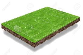 The rectangular field of play used for american football games measures 100 yards (91.44 m) long between the goal lines, and 160 feet (48.8 m) (53 1⁄3 yards) wide. Football Field 3d Render Stock Photo Picture And Royalty Free Image Image 29230722