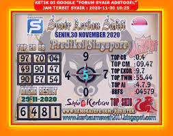Forum Syair Adstogel Sgp 29 November 2020 Joker Merah Hk