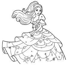 In questo disegno, barbie indossa un meraviglioso abito da ballo. Disegni Da Colorare Barbie Stampa Gioca E Divertiti Disegni Da Colorare Pagine Da Colorare Disney Disegni