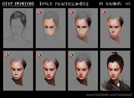 How To Paint These 21 Digital Portraits Step By Step Digital Painting Digital Painting Tutorials Painting Tutorial