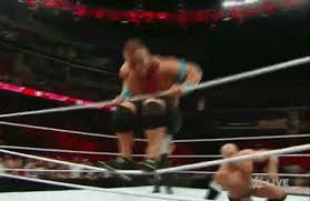 Джон сина wwe john cena. Gif John Cena S Springboard Stunner Is Really Bad Cageside Seats