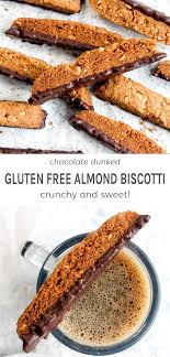 These crispy crunchy biscotti are perfect for dunking in a warm cup of coffee. Gluten Free Almond Biscotti Darn Good Veggies Recipe Gluten Free Recipes Easy Recipes Almond Biscotti