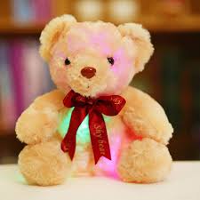 Get great deals on ebay! 25cm Plush Bear Toy Doll With Colorful Led Light Sitting Bear With Red Tie Children Toys For Kids Birthday Gift Bear Toy Bear Plush Teddy Bear Christmas Gift