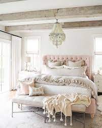This room chooses farmhouse decor to bring warmth, inviting, and welcoming vibes out of the box. Shabby Chic Bedroom Decor Chic Master Bedroom Shabby Chic Master Bedroom Master Bedrooms Decor