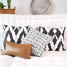 We did not find results for: Amazon Com Throw Pillow Covers 18x18 Black And White Geometric Decorative Boho Throw Pillows Set Of 4 For A Modern Living Room Chic Accent 100 Cotton Faux Leather Lumbar Pillow For Couch