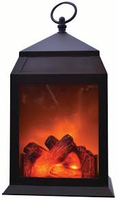 Raz 8 led lighted santa by the fireplace spinning water globe lantern christmas figure 3900793. Led Fireplace Lantern 12 Decorative Portable Light Battery Operated Fake Fire Walmart Com Walmart Com