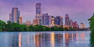 Austin is the capital of the u.s. Twilight Panorama Of Downtown Austin Skyline And Lady Bird Lake Austin Texas Hill Country Photograph By Silvio Ligutti