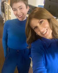 When you and your producer start dressing together.. 😂 @amymccann7  #nottheindiancricketteam Top and Pants: @manningcartell HMU  @thesalonstanmore182 @sevenstyling @natshehatastyling @sunriseon7