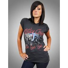 Ladies Vintage Motley Crue Girls Girls Girls T Shirt By Amplified Girls Tshirts T Shirts For Women Lady