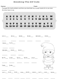 Breaking the code some of the worksheets for this concept are cryptography work breaking the code break the code work cryptoquip puzzles. Addition Christmas Code Breaker Worksheet Break The Elf Code Christmas Math Worksheets Christmas Worksheets Math For Kids