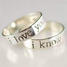 Star Wars Han Leia Wedding Bands Spiffing Jewelry Star Wars Ring Wedding Rings Silver Wedding Bands