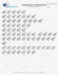 Ocarina Tabs For 12 Hole 6 Hole And 4 Hole Ocarina Tabs Ocarina Music Music Tabs