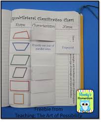 Hootys Homeroom Foldable Fun Freebie Quadrilaterals