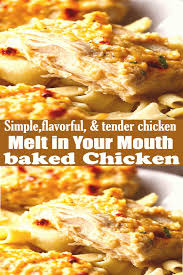Melt In Your Mouth Baked Chicken In 2020 Flexitarian Recipes Easy Chicken Recipes Recipes