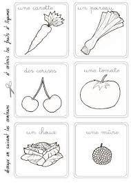 Le Memo Du Marche Dans Mon Bocal Coloriage Fruits Memo Carton A Dessin