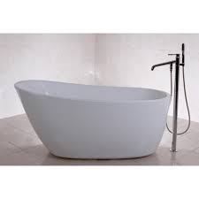 ··· 59 inch glossy acrylic white freestanding soaker tub bathtub. Fusion Avtonomnyj 59 Dyujmovyj Akrilovaya Vanna Belyj Ebay