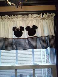 Mickey And Minnie Valance Minnie Mouse Curtains Disney Home Decor Mickey Kitchen