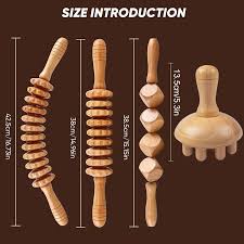 Wood Therapy Kit Body Wood Therapy Roller Stick Lymphatic Drainage  Anti-Cellulite Massager for Body Shaping,Muscle Massage Relax - AliExpress