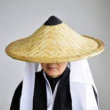 Japanese Ninja Hat Anime Cosplay Accessories Volcanic Cone Etsy Cosplay Accessory Bamboo Hat Pattern Fashion