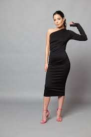 Marie Black Shoulderless Dress Dresses Fashion Formal Dresses
