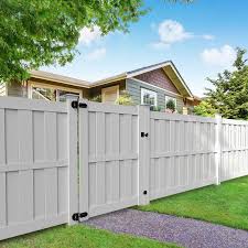 Fence daddy can repair multiple fence holes and damage with one kit. Freedom Birchdale 6 Ft H X 5 Ft W White Vinyl Flat Top Shadowbox Fence Gate Lowes Com Vinyl Fence Panels Fence Panels White Vinyl Fence