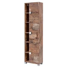 Spiegel echtholz / spiegel bad. Badezimmer Hochschrank Visella In Holzpaletten Optik 45 Cm Breit