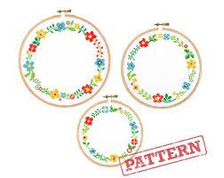 Pattern cross cross stitch cross pattern stitch pattern stitch patterns background classic vector background lace decoration shading ornate ham pattern lines ornament borders decorative decor pixel fabric template symbol colorful beautiful shape symmetric retro knitting style floral pattern vector. Floral Circle Border Trio Cross Stitch Patterns Set Of 3 Etsy Cross Stitch Border Pattern Cross Stitch Borders Cross Stitch Kits