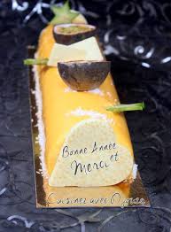 Buche De Noel Mousse De Fruit Exotique Mousse Fruit Buche De Noel Fruits Exotiques