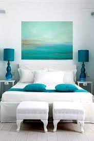Blue and browns used throughout the room to create the feel of the ocean. 12 Blue Ocean Bedroom Ideas Ocean Bedroom Beach House Decor Ocean Bedroom Ideas
