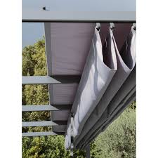 Toile Polyester Anet Niagara Gris L 282 X L 400 Cm Pergola Tonnelle Pergola Rideaux Pergola