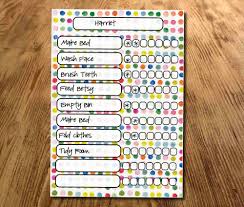 chore chart spotty star chart my reward chart daily reward chart kids routine chart