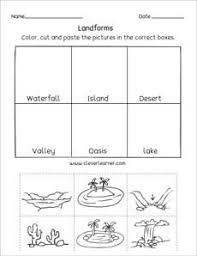 Landforms Printables And Worksheets For Kindergarten And Preschool Kindergarten Worksheets Free Kindergarten Printables Kindergarten Science