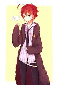 Pretty Boy Handsome Anime Style Red Hair Anime Smile Anime Handsome Anime