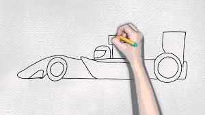 Draw a cartoon race car in less than three minutes. Orasnap Art Race Car Drawing For Kids Easy