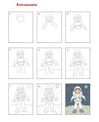 Come Disegnare Un Astronauta Disegni A Matita Da Fare Dai Bambini Tutorial Di Disegno Easy Drawing Tutorial Disegni Semplici