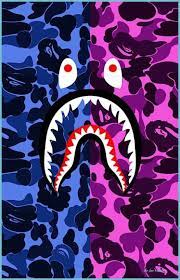 Bape Wallpaper Blue And Purple Blue Bape Wallpaper Bape Wallpapers Bape Shark Wallpaper Bape Wallpaper Iphone