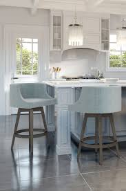 wayne upholstered wood swivel stool