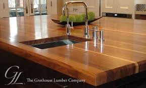 custom walnut wood countertop in boston