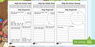 Try these fun topics and motivational prompts for the easter holiday. Saving Easter Writing A Job Advert Worksheet Worksheets