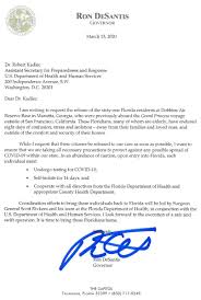 How much would it cost to drive from florida to california? Ron Desantis On Twitter Yesterday I Sent A Letter To Hhsgov Assistant Secretary Robert Kadlec Requesting The Release Of 61 Florida Residents From Georgia Many Of Whom Are Elderly Who Were Previously