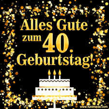 Denken sie darüber nach, turned into in einem alle animierten geburtstag grafiken und cliparts sind komplett kostenlos und okönnen direkt verlinkt, heruntergeladen oder per ecard versendet werden. 40 Geburtstag Gif Kostenlos