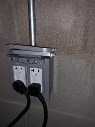 A 120 v 20 amp receptacle will have one slot that looks like a sideways t. 20 Amp Dedicated Circuit Installed Now I Won T Trip The Basement Breakers Homelab