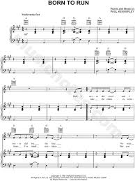Emmylou Harris Born To Run Sheet Music In A Major Download Print Sheet Music Born To Run Guitar Sheet
